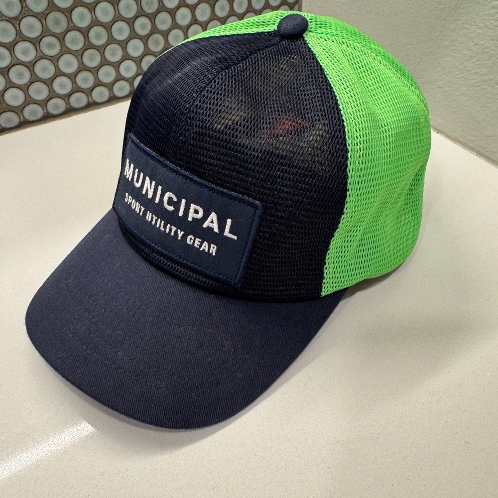 Municipal Sport Utility Gear Hat Cap Adjustable Mesh Trucker 4 Am Club Blue OSFA - Picture 2 of 7